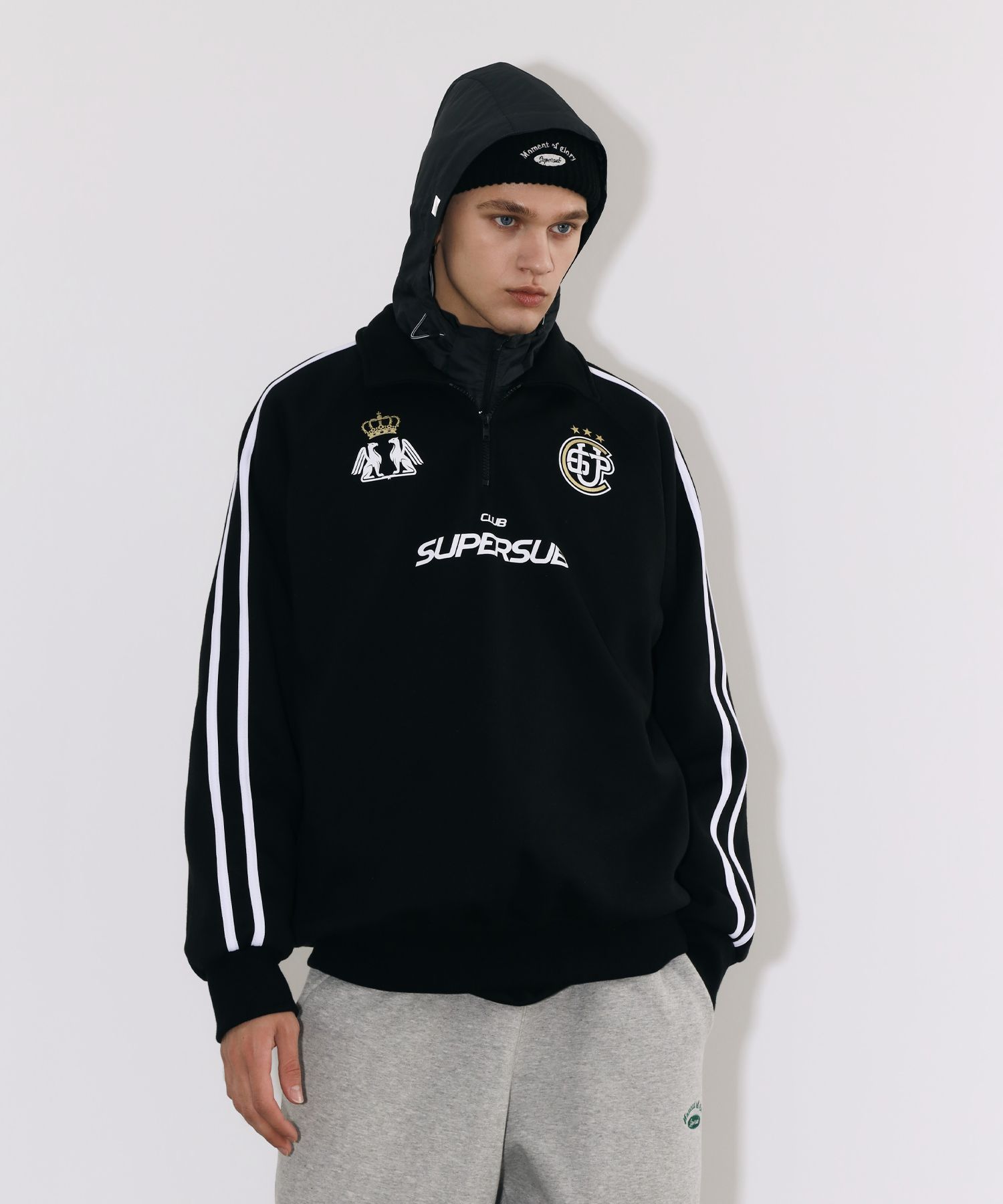 ★SUPERSUB★ Club Replica Hoodie Black EG MUSINSA | SUPERSUB Club Replica Sweatshirt [Black]