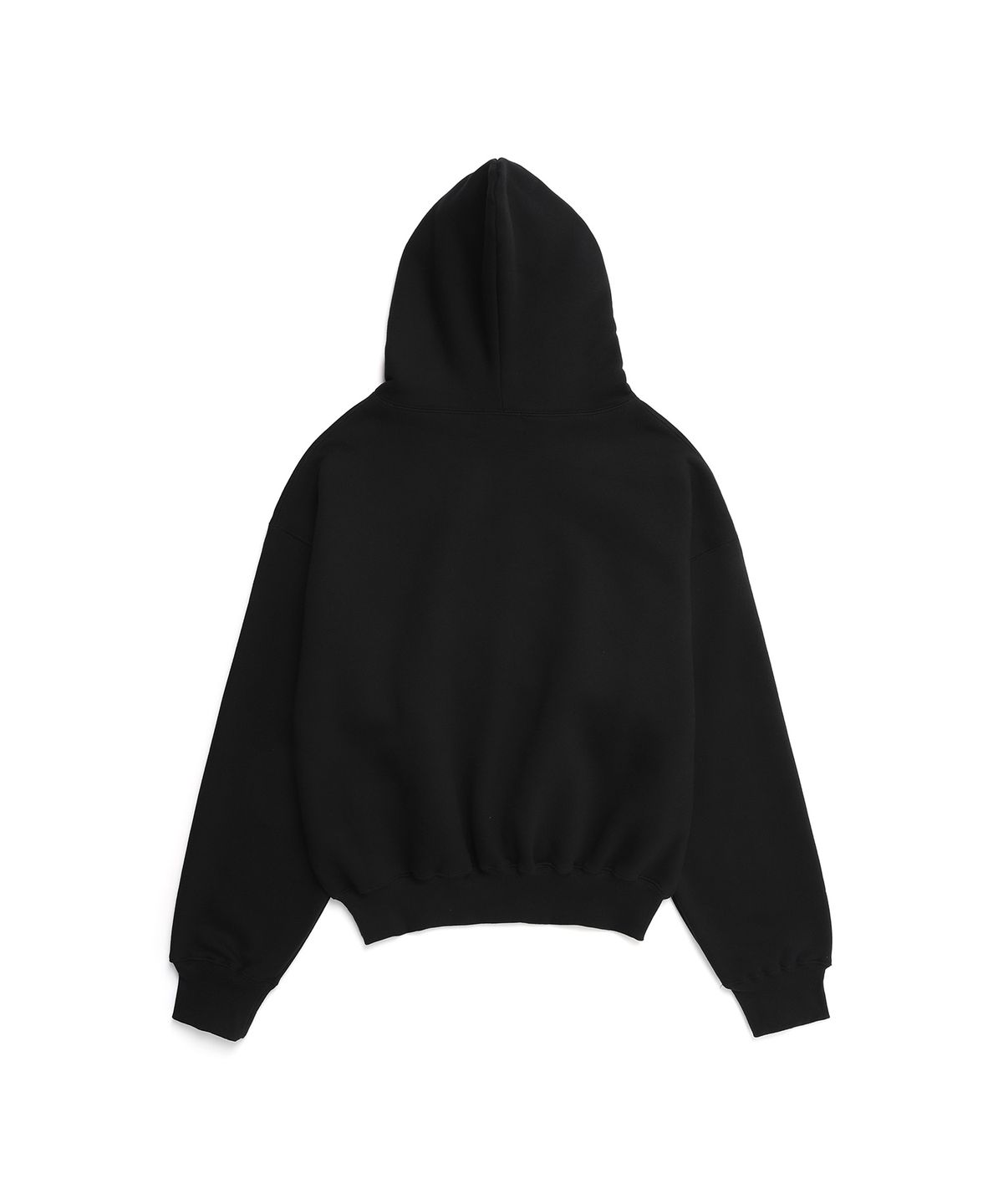 일레딧(ILLEDIT) ARCH LOGO CROP HOODIE BLACKRED