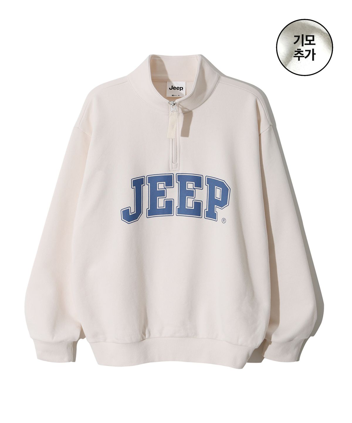 지프(JEEP) [기모]Half Zip-Up Big Logo Sweat (JO5TSU731IV)