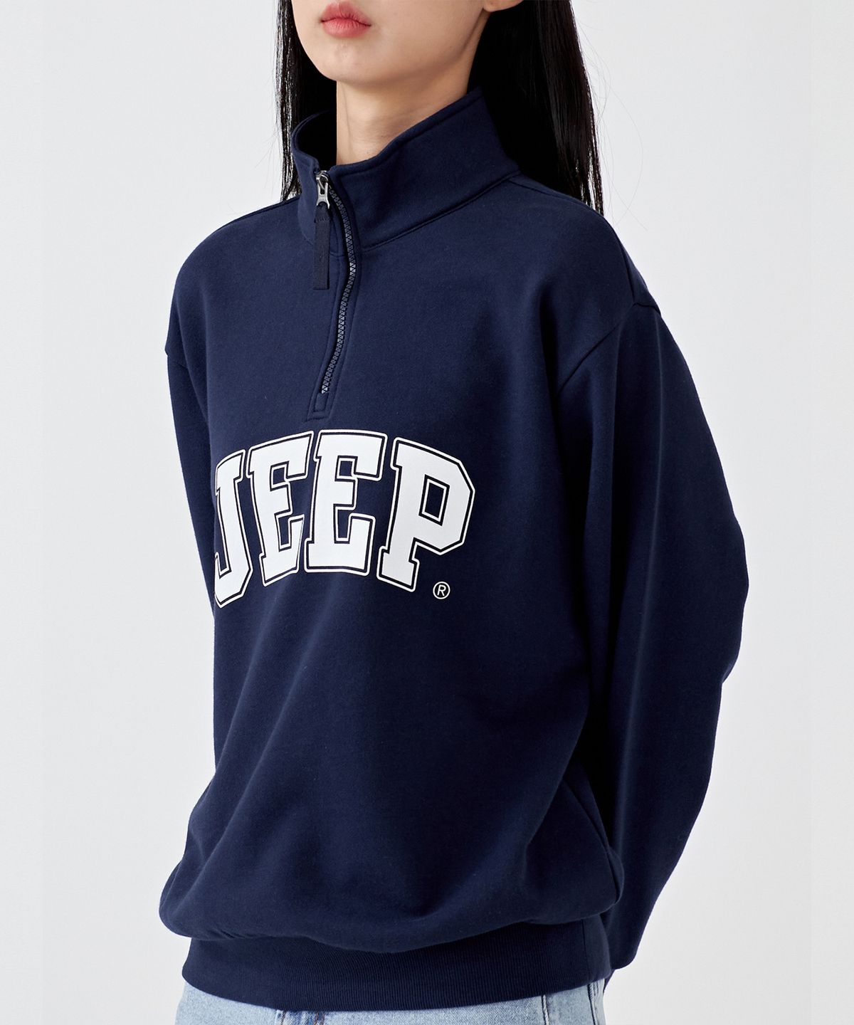 지프(JEEP) [기모]Half Zip-Up Big Logo Sweat (JO5TSU731NA)
