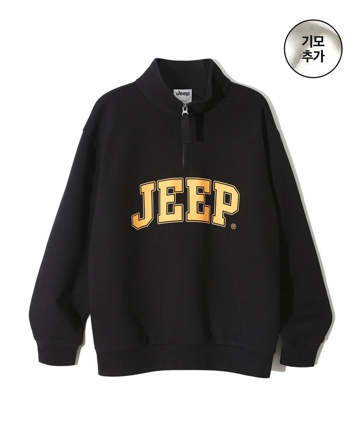 지프(JEEP) [기모]Half Zip-Up Big Logo Sweat (JO5TSU731BK)