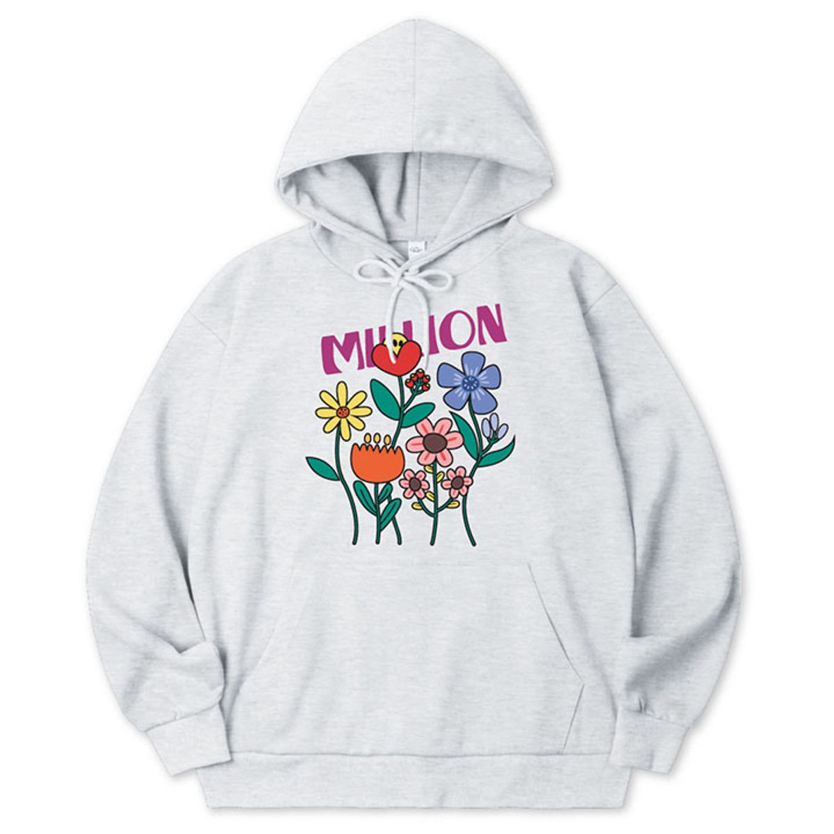 밀리언데이(MILLION DAY) MILLION GLOW FLOWER HOODIE