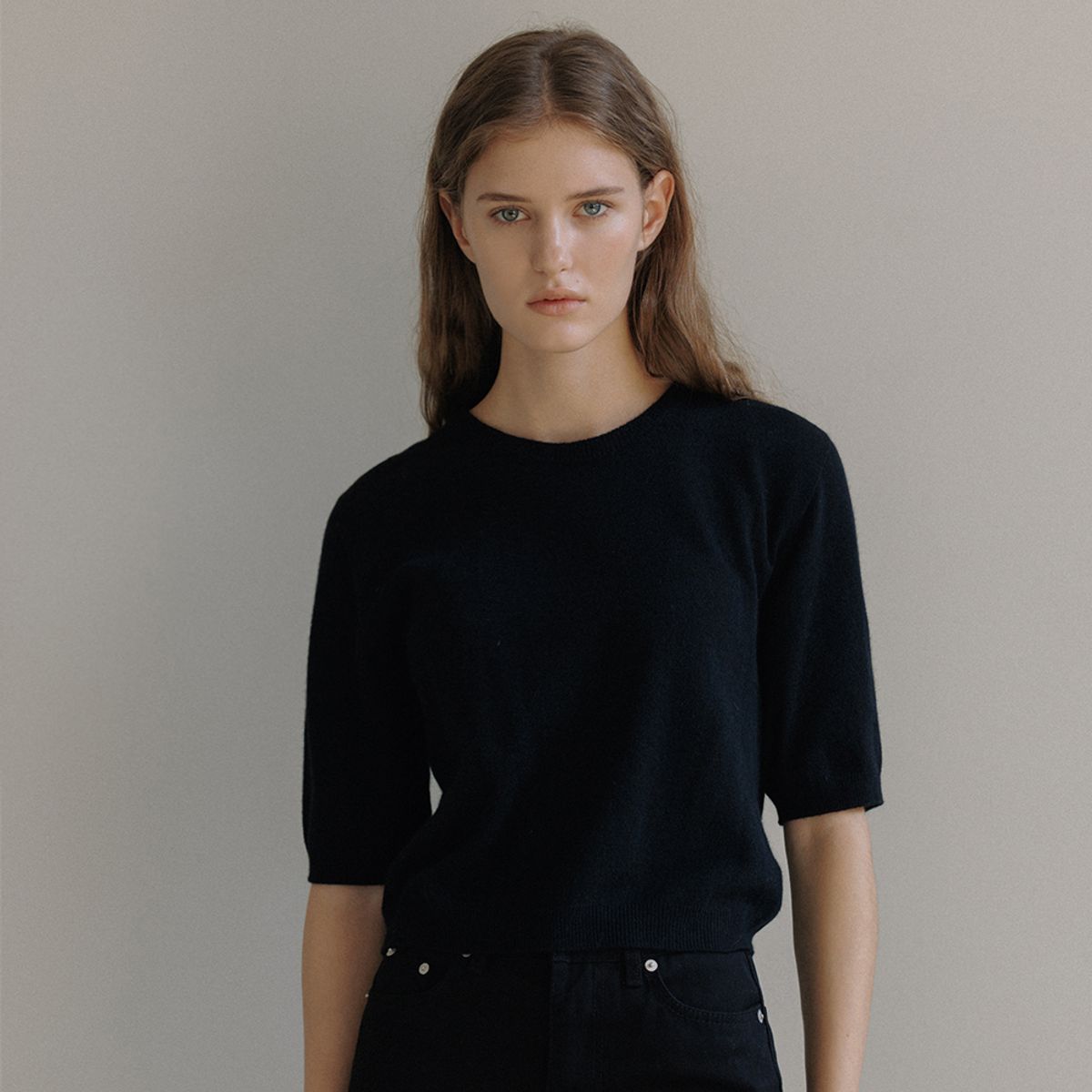 유라고(URAGO) Karen raccoon half knit