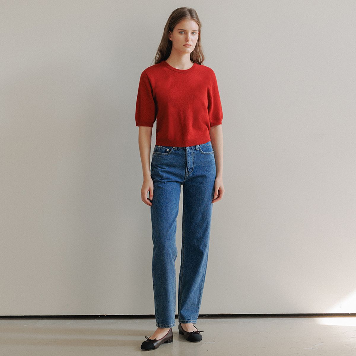 유라고(URAGO) Karen raccoon half knit