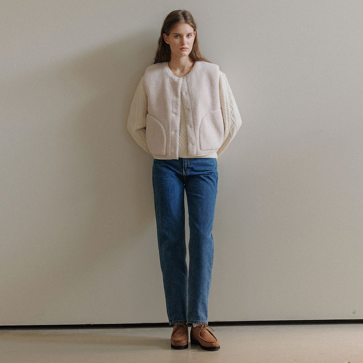 유라고(URAGO) Button fleece vest