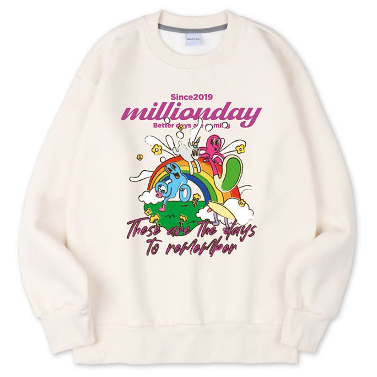 밀리언데이(MILLION DAY) MILLION FRIENDS SWEATSHIRT