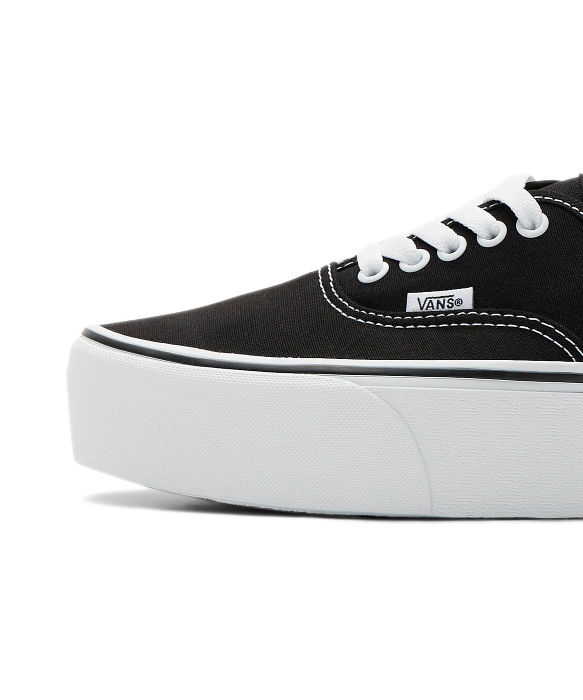 반스(VANS) 어센틱 스택폼 - (캔버스) 블랙:트루 화이트 / VN0A5KXXBMX1