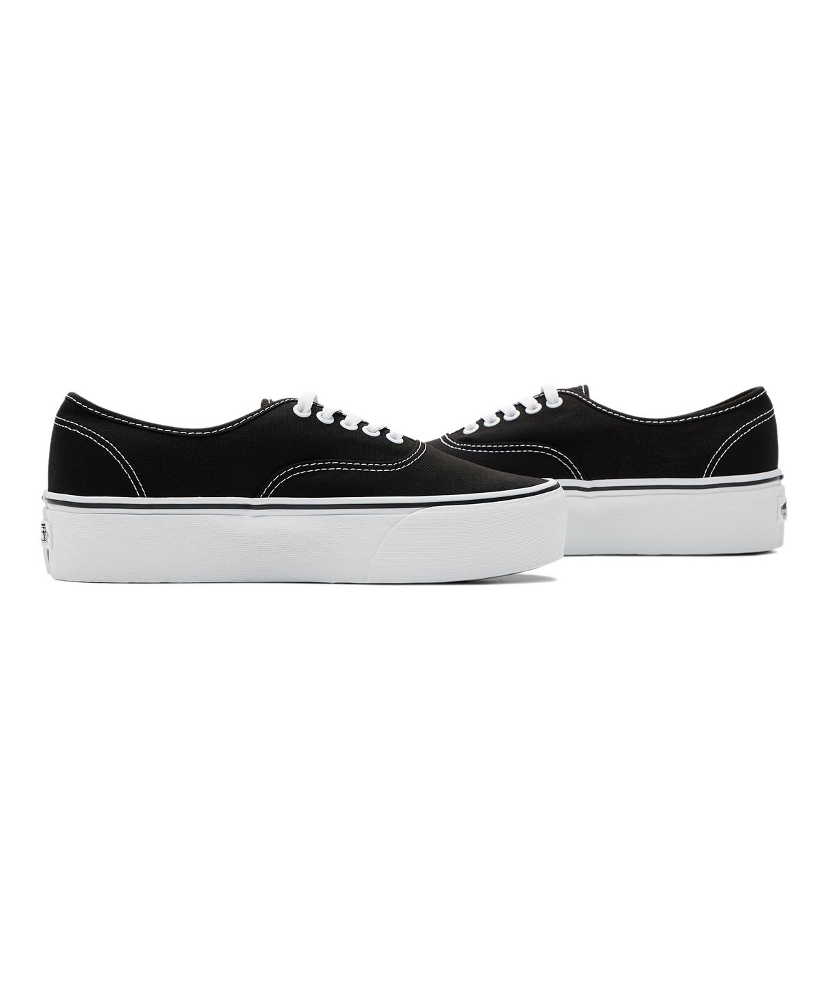 반스(VANS) 어센틱 스택폼 - (캔버스) 블랙:트루 화이트 / VN0A5KXXBMX1