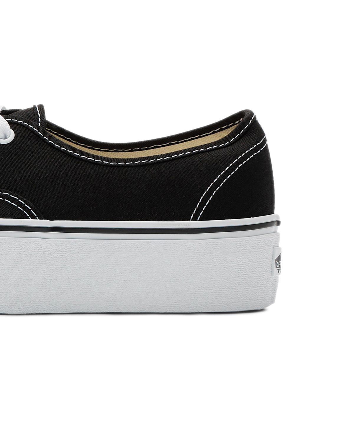 반스(VANS) 어센틱 스택폼 - (캔버스) 블랙:트루 화이트 / VN0A5KXXBMX1