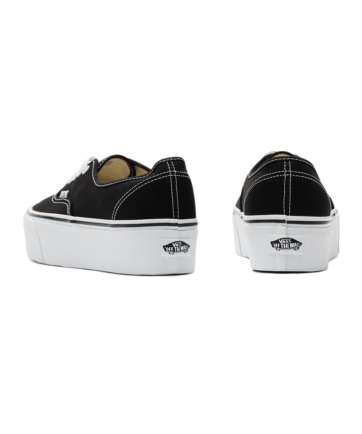 반스(VANS) 어센틱 스택폼 - (캔버스) 블랙:트루 화이트 / VN0A5KXXBMX1