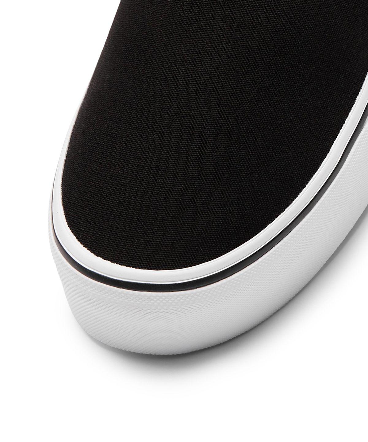 반스(VANS) 클래식 슬립온 스택폼 - (캔버스) 블랙:트루 화이트 / VN0A7Q5RBMX1