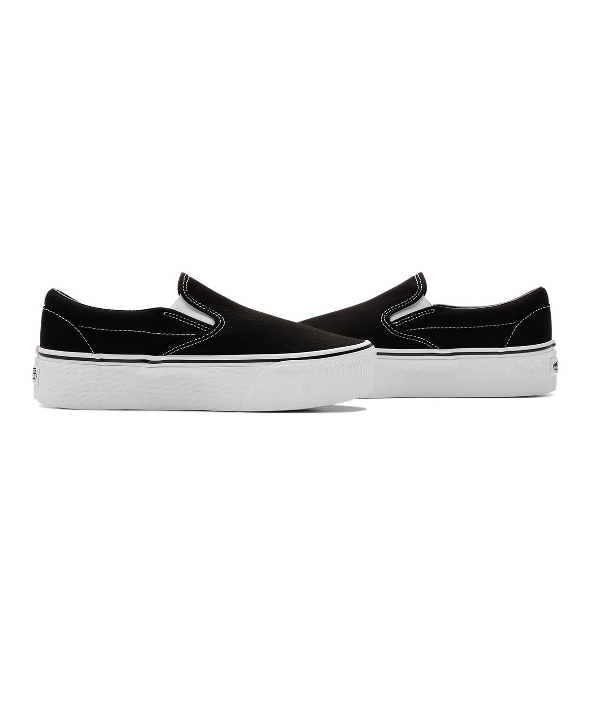 반스(VANS) 클래식 슬립온 스택폼 - (캔버스) 블랙:트루 화이트 / VN0A7Q5RBMX1