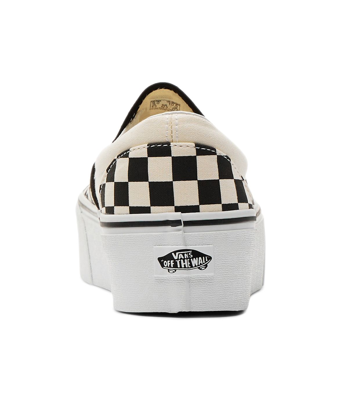 반스(VANS) 클래식 슬립온 스택폼 - (체커보드) 블랙:클래식 화이트 / VN0A7Q5RTYQ1