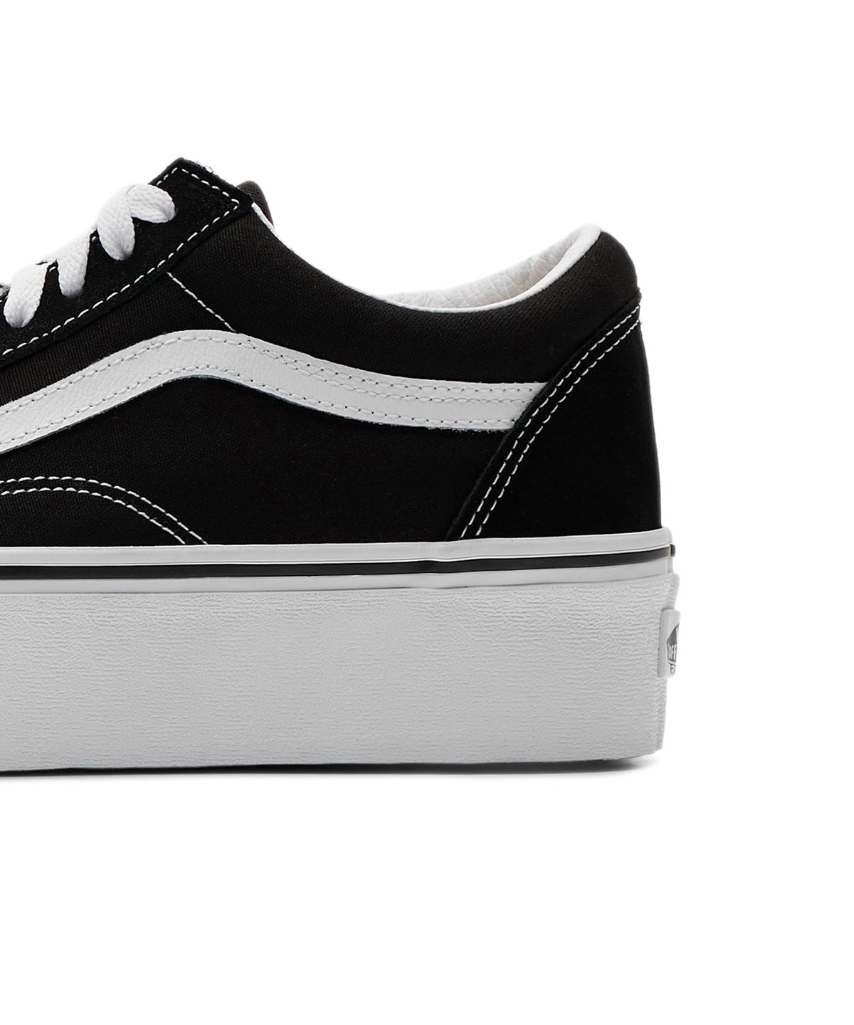 반스(VANS) 올드스쿨 스택폼 - (스웨이드/캔버스) 블랙:트루 화이트 / VN0A7Q5M6BT1