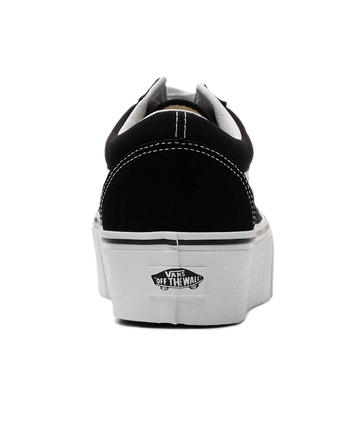 반스(VANS) 올드스쿨 스택폼 - (스웨이드/캔버스) 블랙:트루 화이트 / VN0A7Q5M6BT1