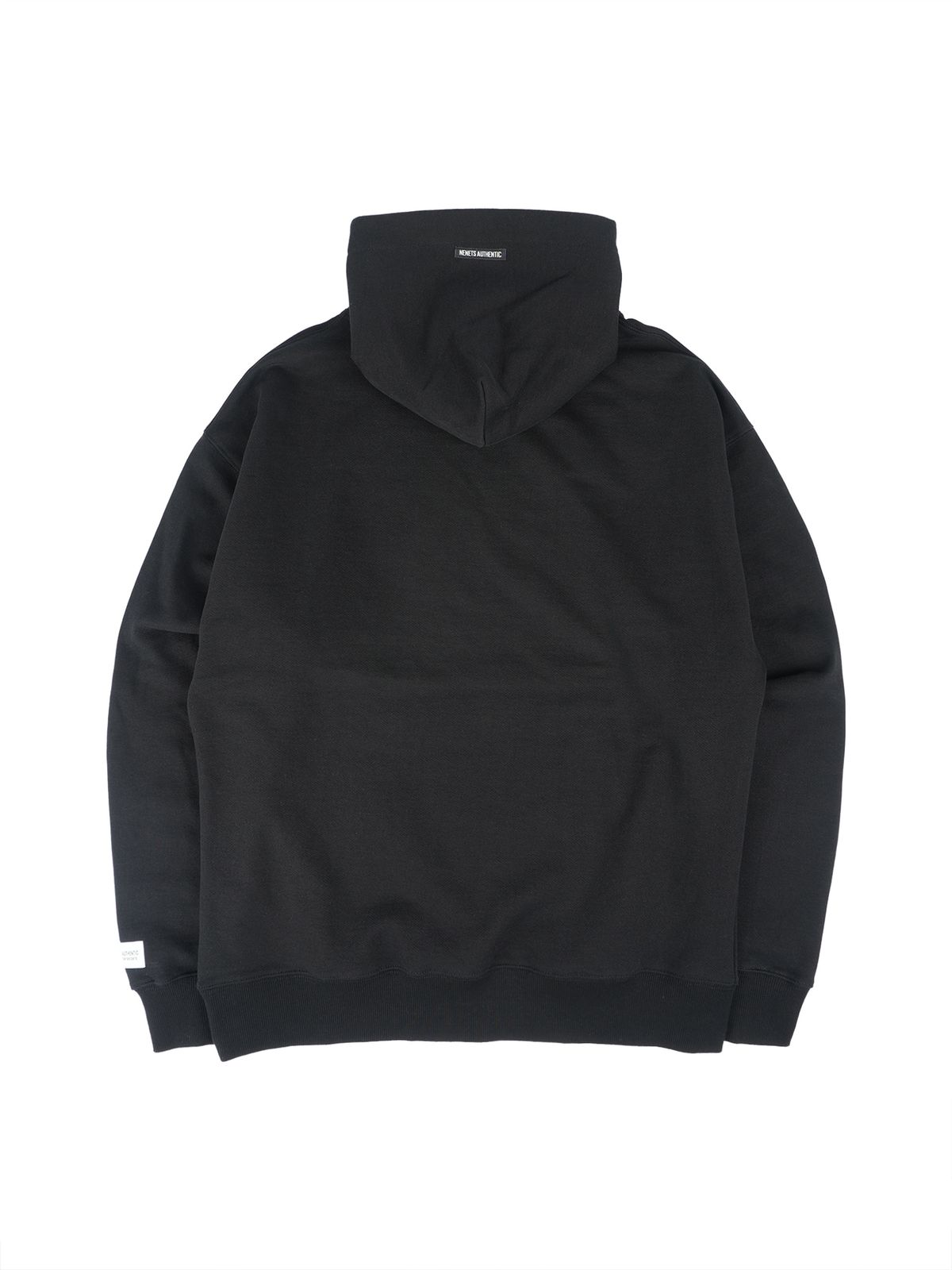 네네츠 어센틱(NENETS AUTHENTIC) LOGO NEEDLE HOODIE SWEAT BLACK