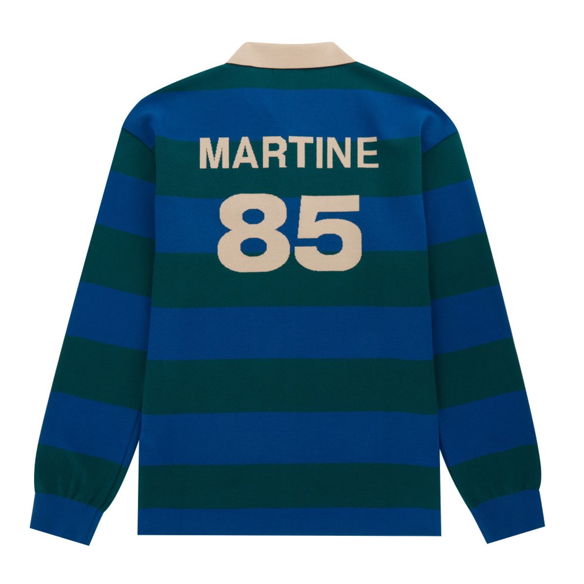 마틴골프(MARTINE GOLF) 1985 Block Stripe Collar Knit_Navy (Men)