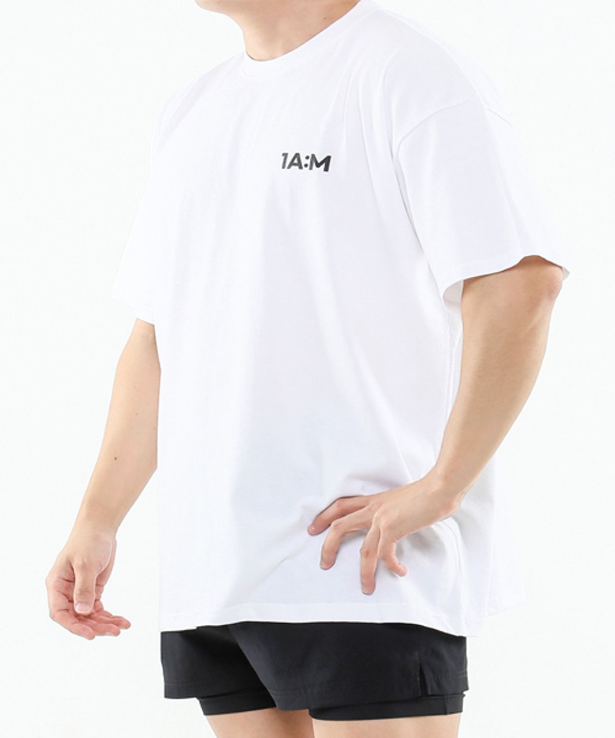 원에임(ONEAIM) 시그니처 스몰로고 오버핏 반팔 3컬러