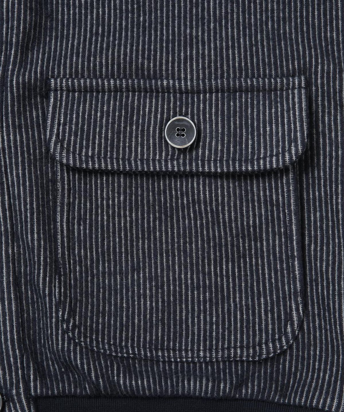 빠니깔레(PANICALE) 텍스처 코튼 버튼 보머 재킷 [네이비]