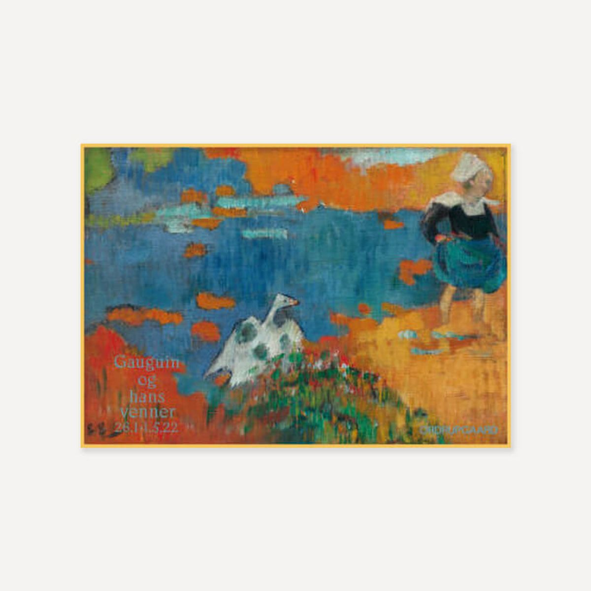 그릿시즌(GREET SEASON) 폴 고갱 Breton Girl and Goose by the Water, 1888 (액자 포함)