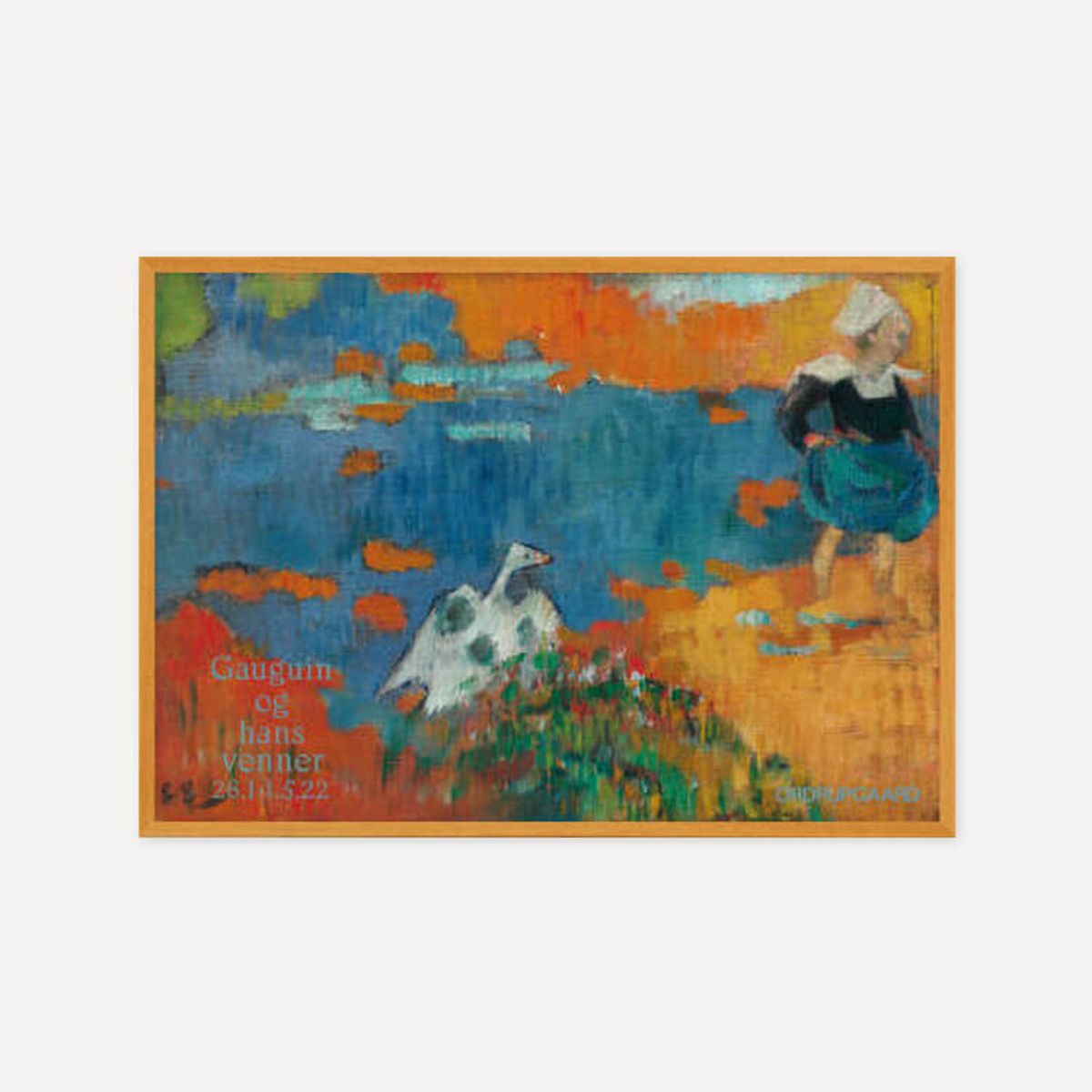그릿시즌(GREET SEASON) 폴 고갱 Breton Girl and Goose by the Water, 1888 (액자 포함)