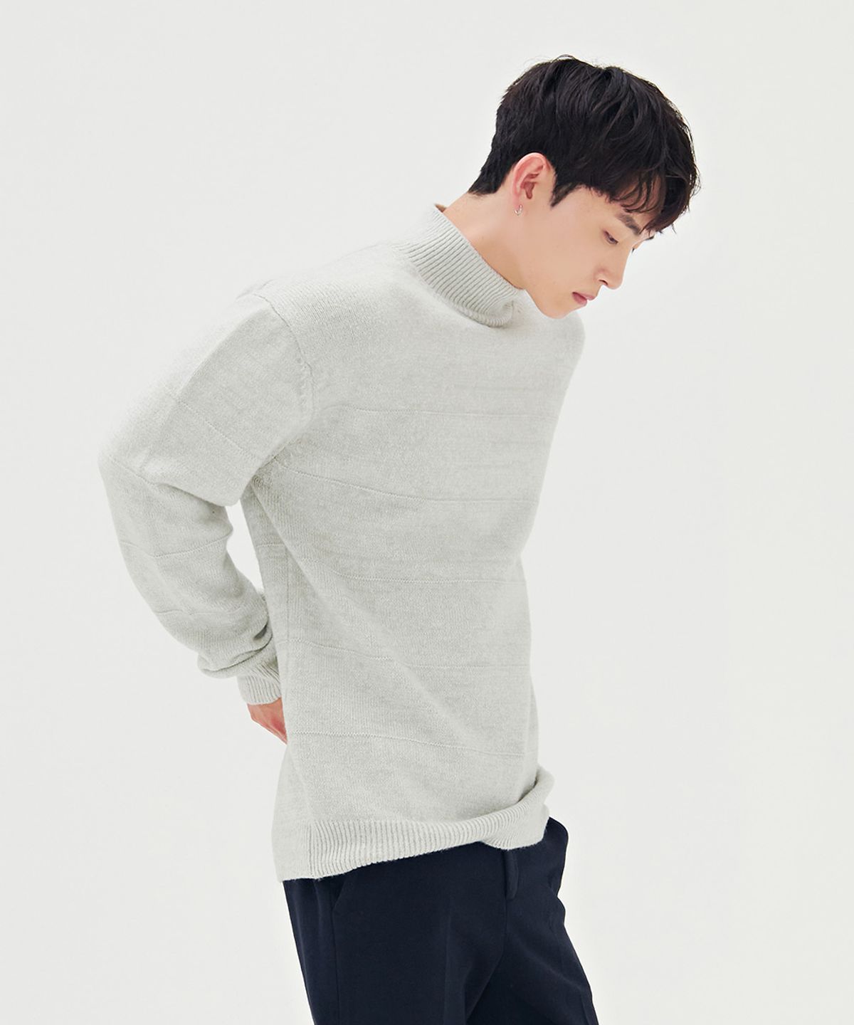 체이스컬트(CHASECULT) 남성 데일리 반넥 스웨터-BGRK5213E0B
