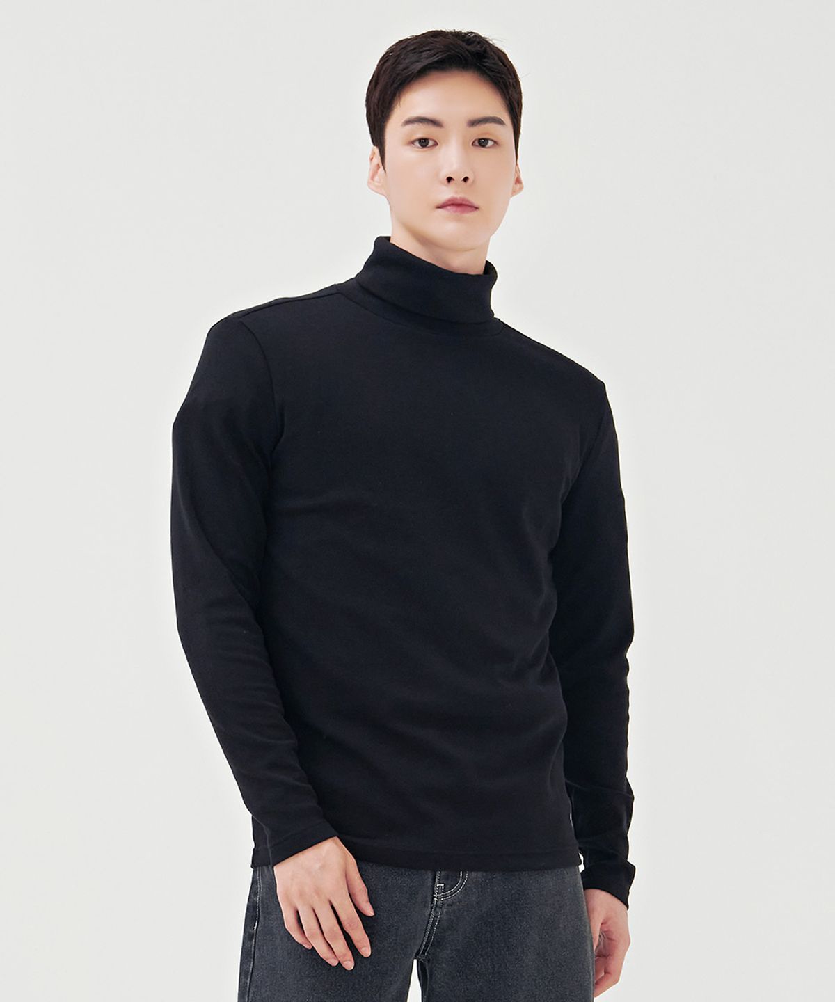체이스컬트(CHASECULT) 공용 데일리 터틀넥 티셔츠-BGZU5104E03
