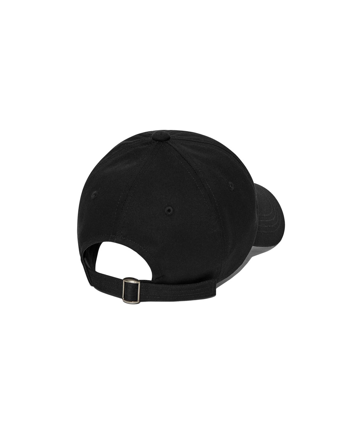 우알롱(WOOALONG) Deep signature logo ball cap - BLACK