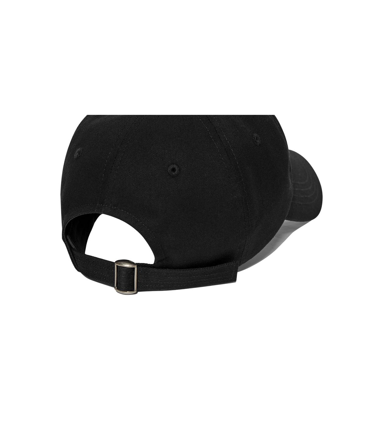우알롱(WOOALONG) Deep signature logo ball cap - BLACK