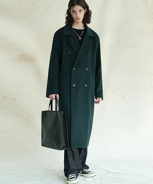 MUSINSA | AVANDRESS 125CM Super Long Loose-fit Double Coat