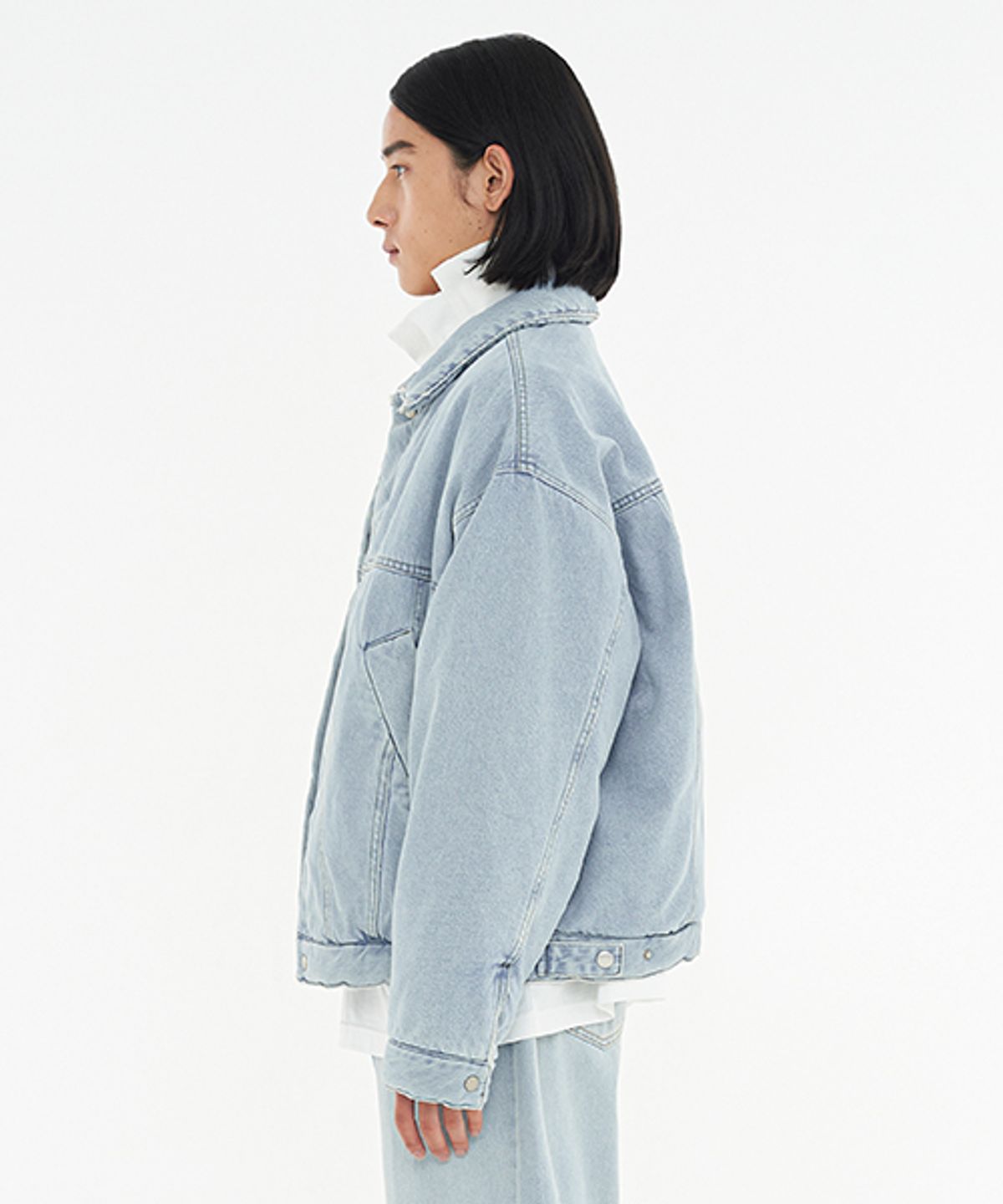 에러스익셉티드(ERRORS EXCEPTED) JP102 패디드 데님 트러커 자켓 (LIght Blue)