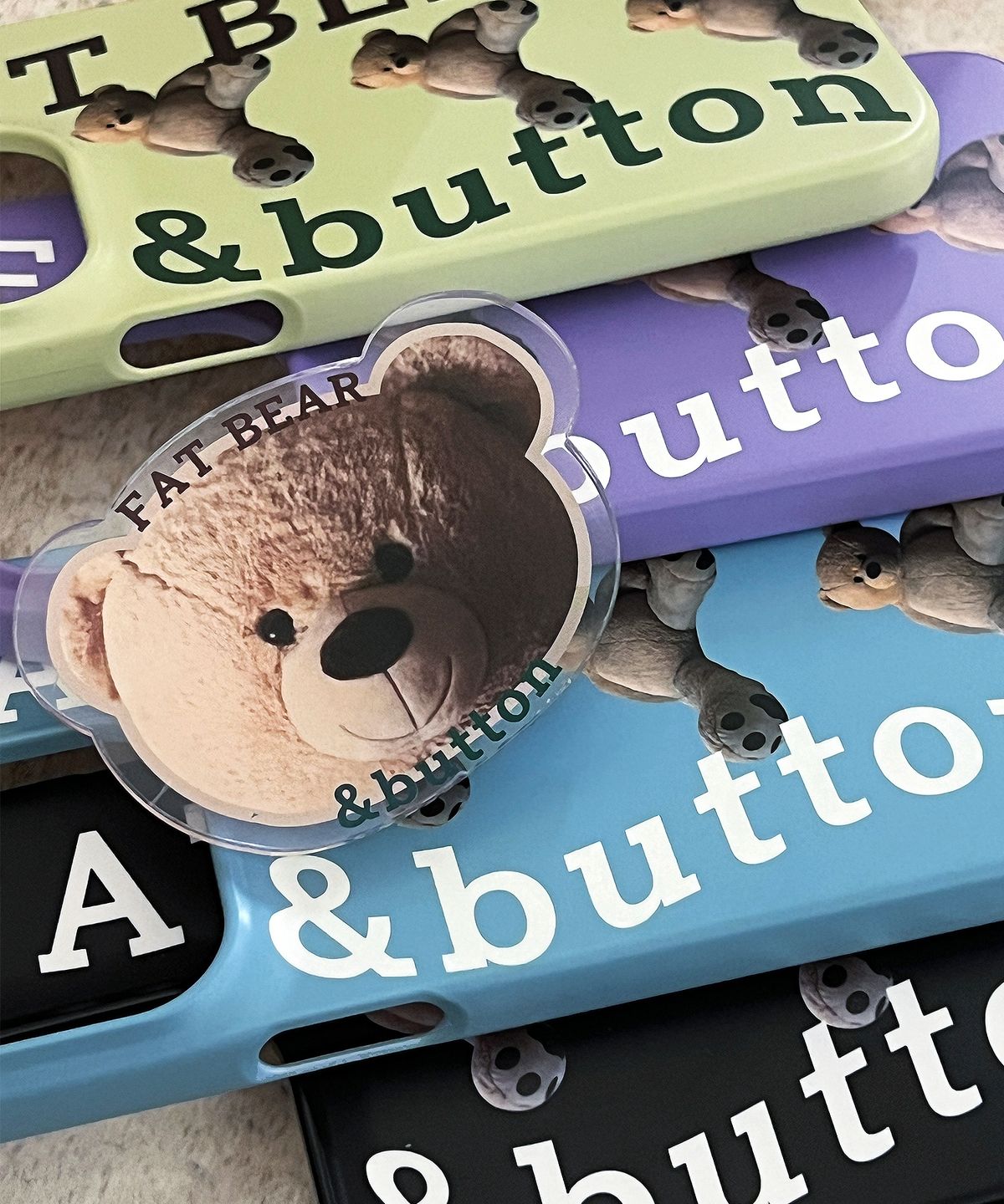 앤버튼(ANDBUTTON) 뚱뚱곰 아크릴버튼톡