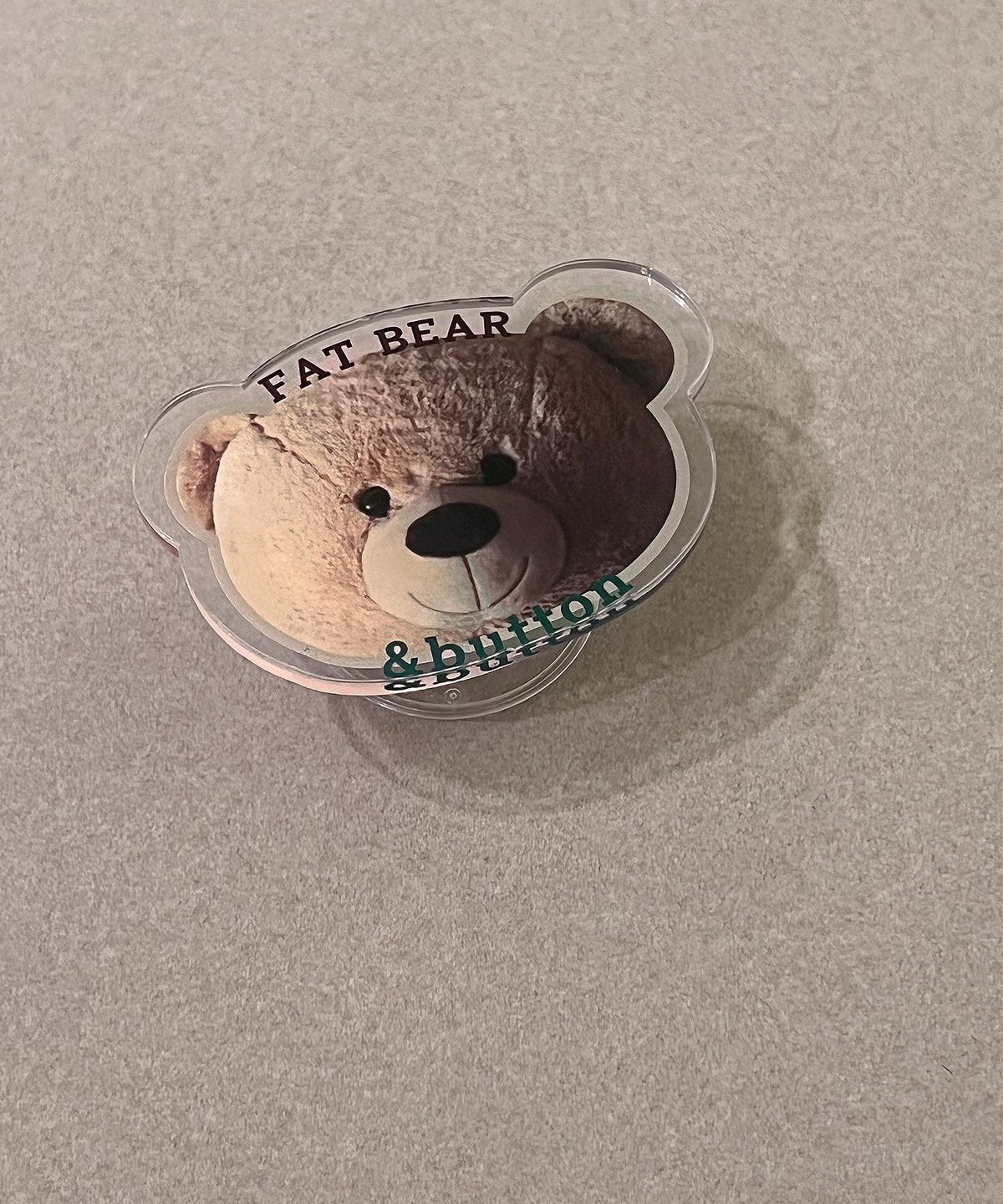 앤버튼(ANDBUTTON) 뚱뚱곰 아크릴버튼톡