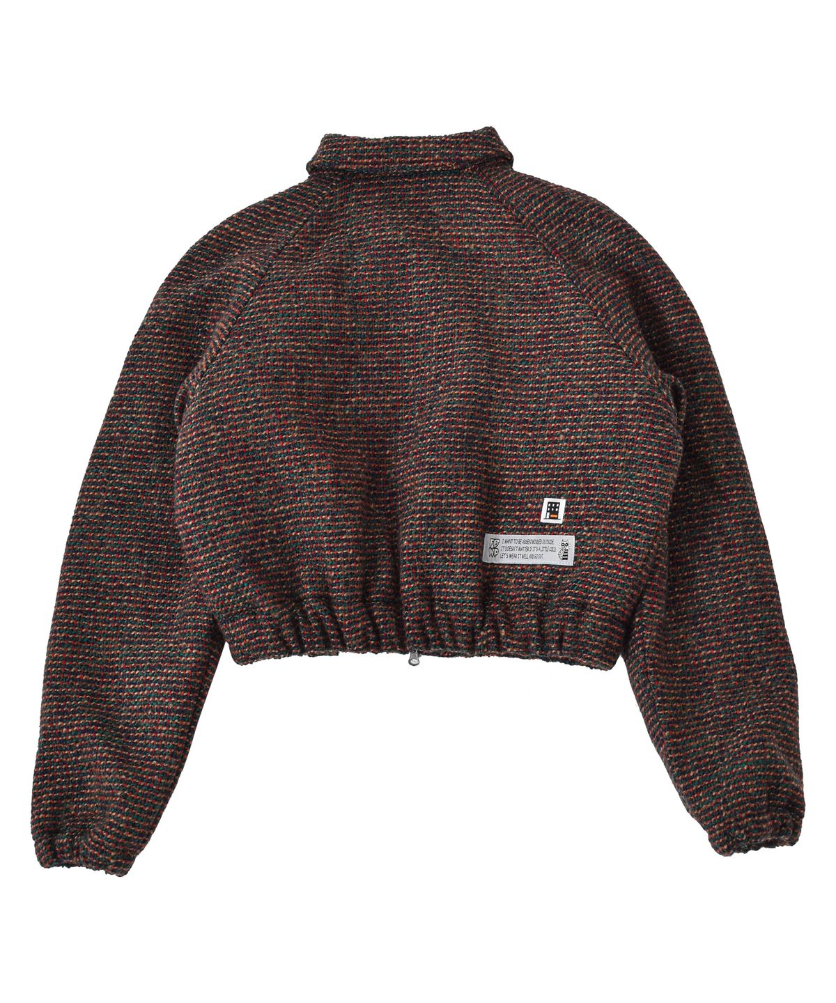 프리키쉬빌딩(FREAKISH BUILDING) AVRIL TWEED TRUCKER JACKET (GREEN)