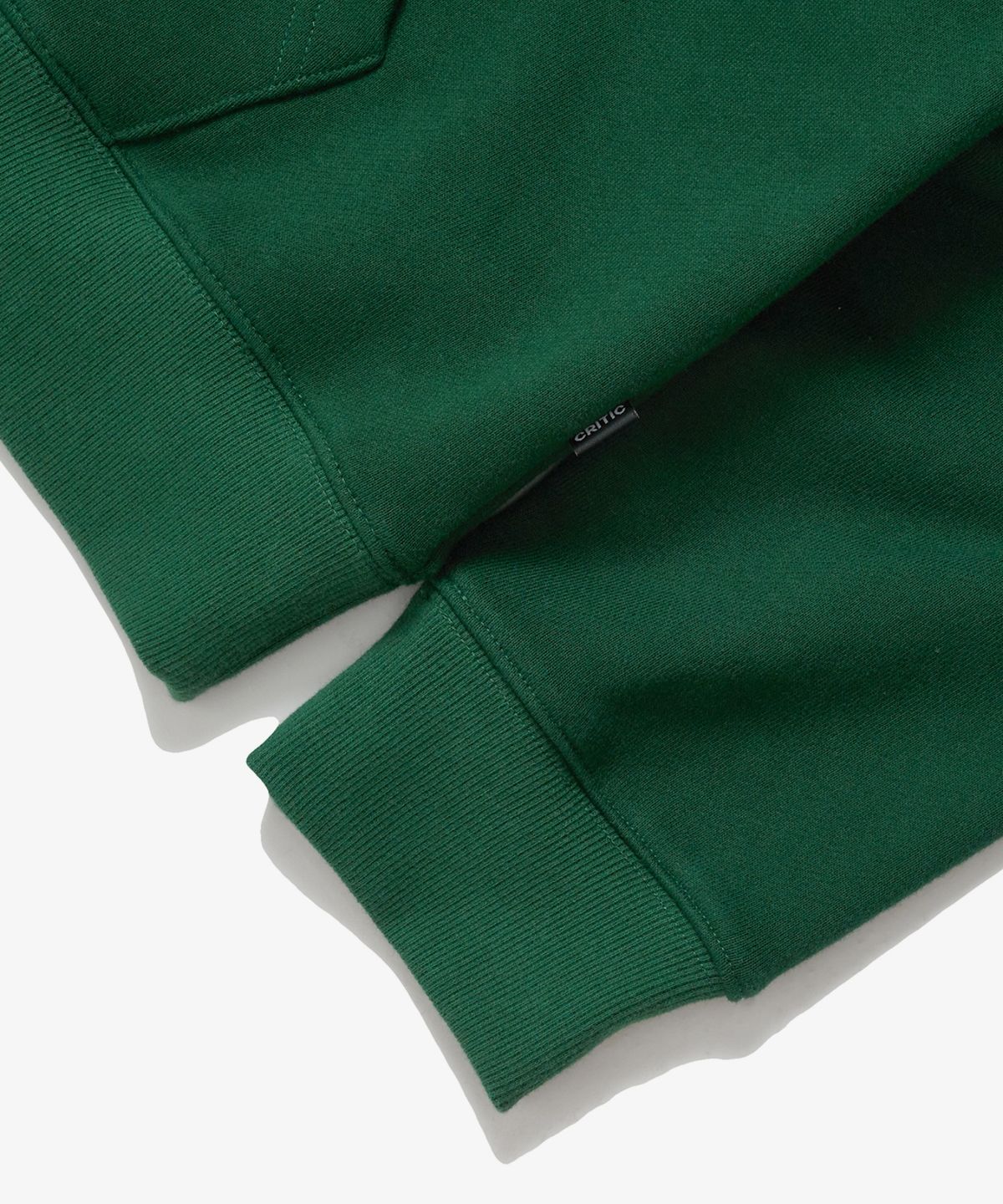 크리틱(CRITIC) Boucle Logo Hoodie Dark Green