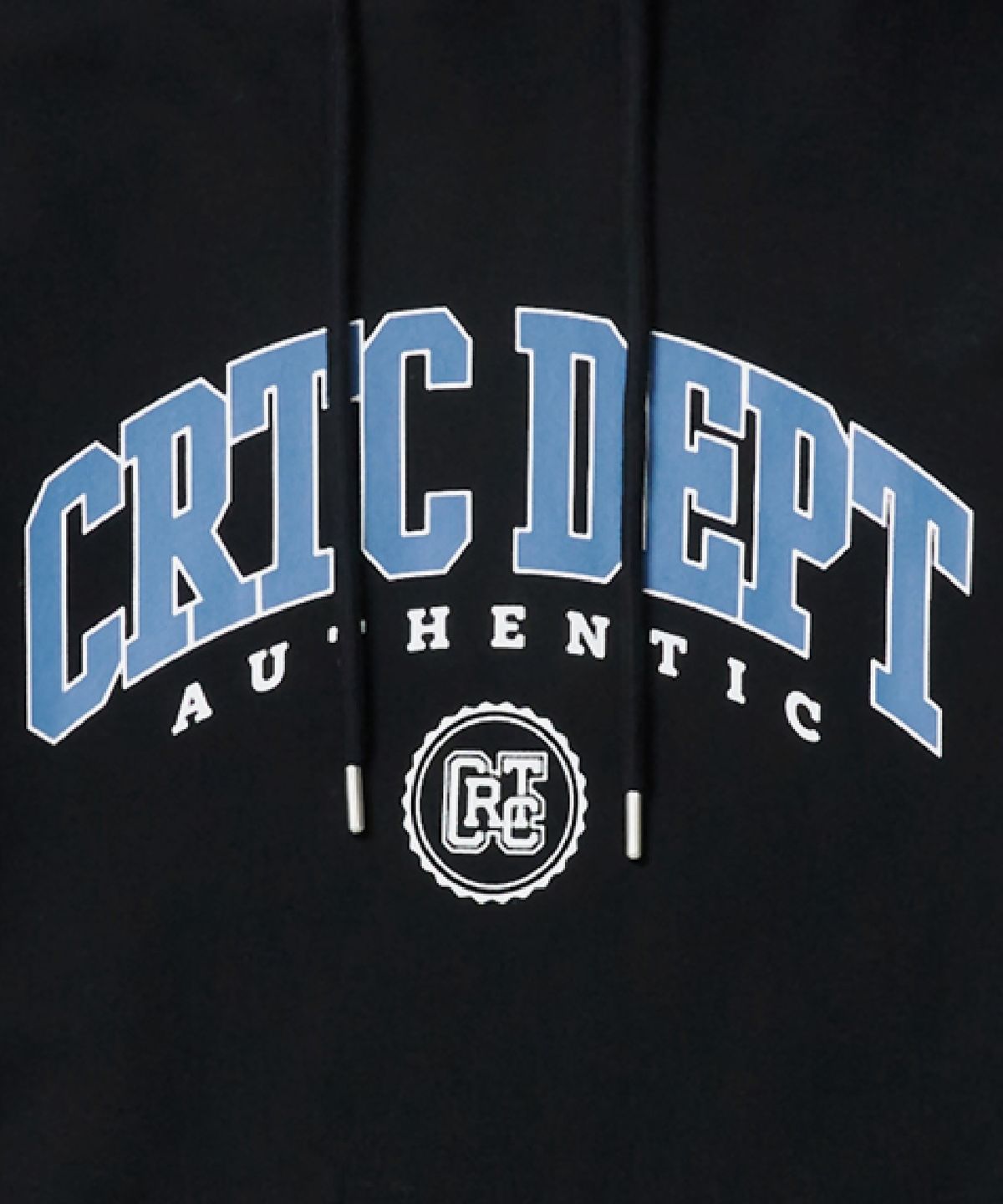 크리틱(CRITIC) College Logo Hoodie Black