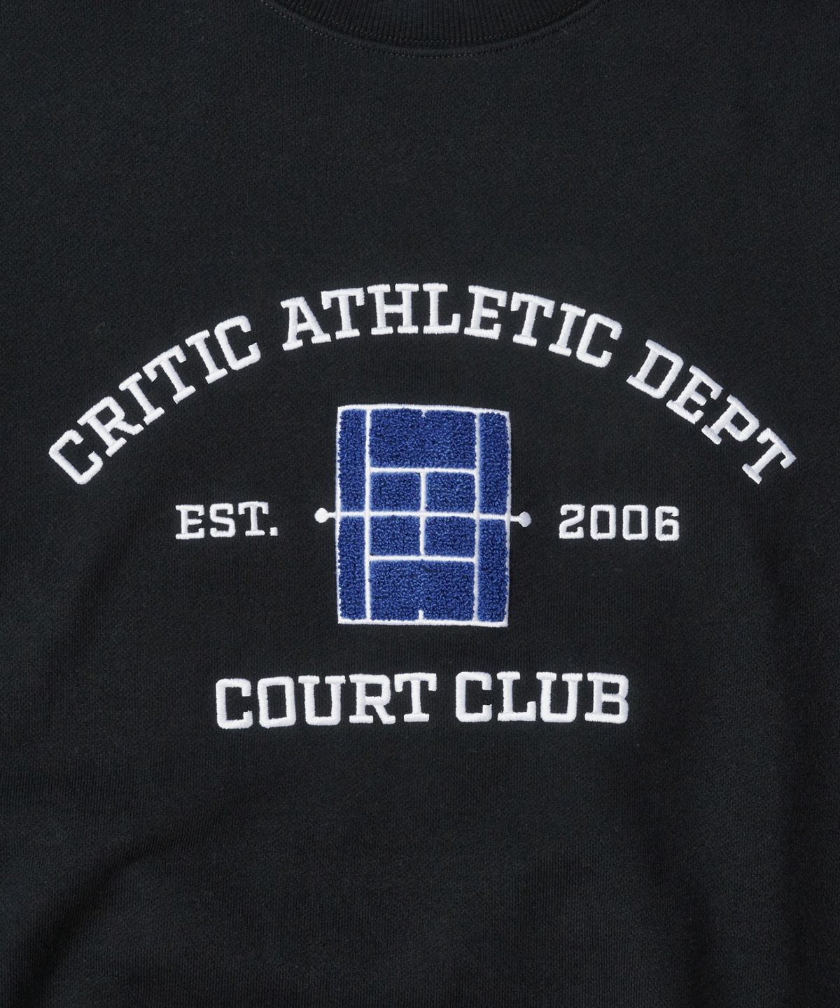 크리틱(CRITIC) Court Club Sweatshirt Black