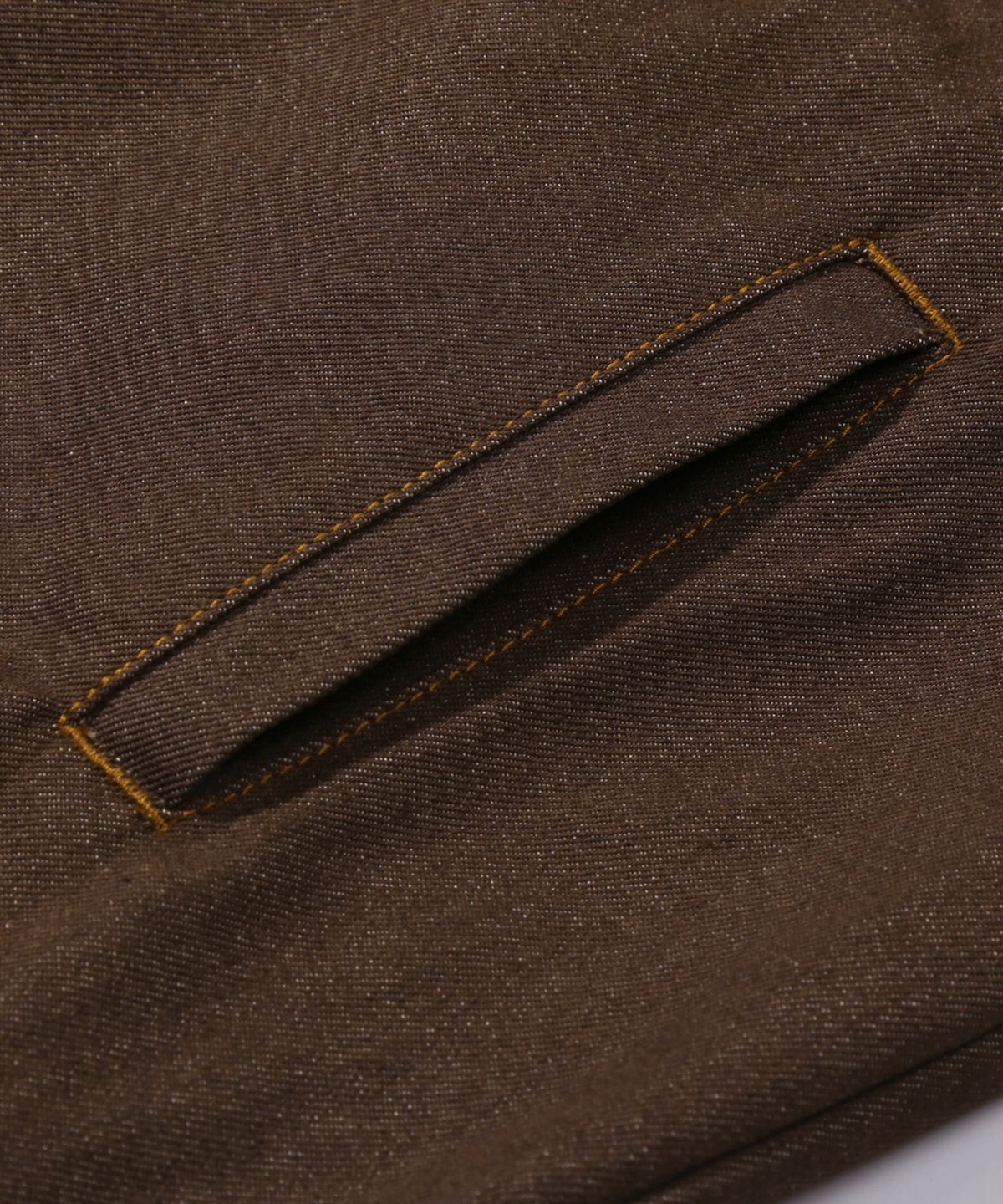 트릴리온(TRILLION) 워싱 스티치 데님자켓 (BROWN)