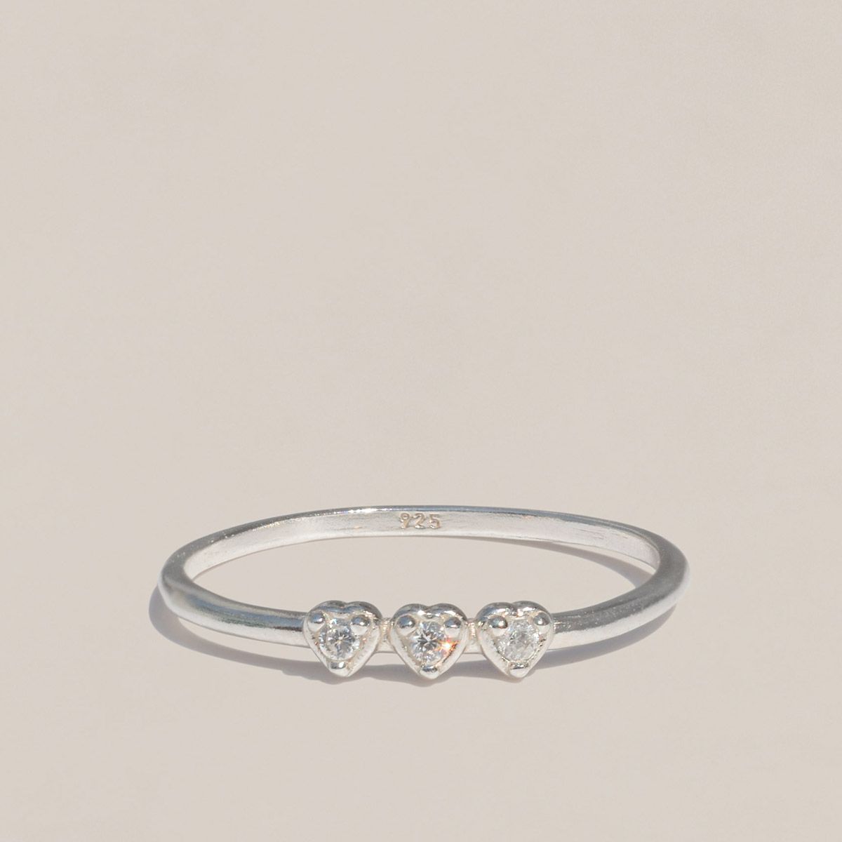 47베이지(47BAG) 925 Silver Carina Stack Ring/ 카리나