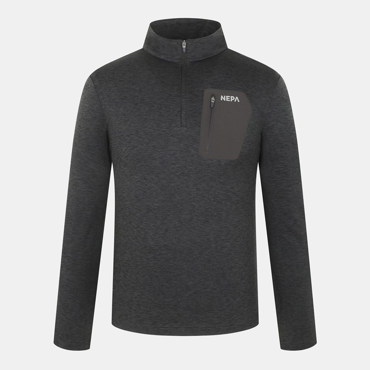네파(NEPA) 7I55402 남성 까르비코 멜란지 집업 티셔츠