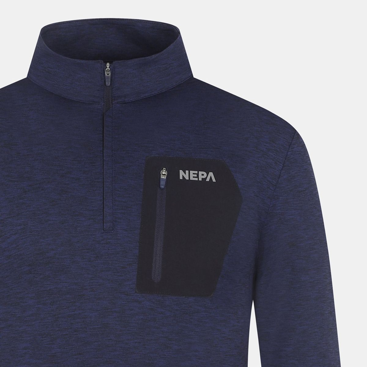 네파(NEPA) 7I55402 남성 까르비코 멜란지 집업 티셔츠