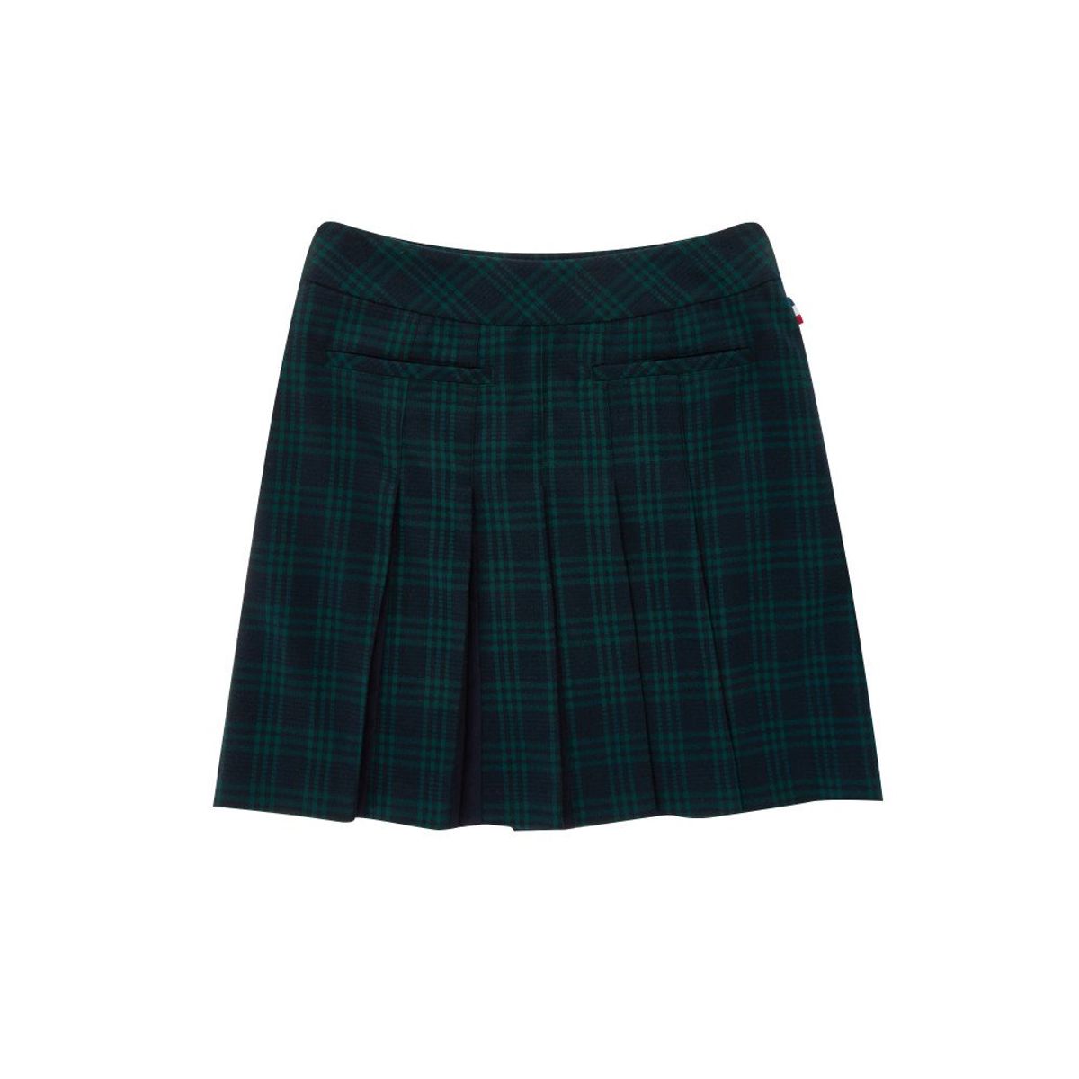 마틴골프(MARTINE GOLF) All Over Check Pleats Skirt_Navy
