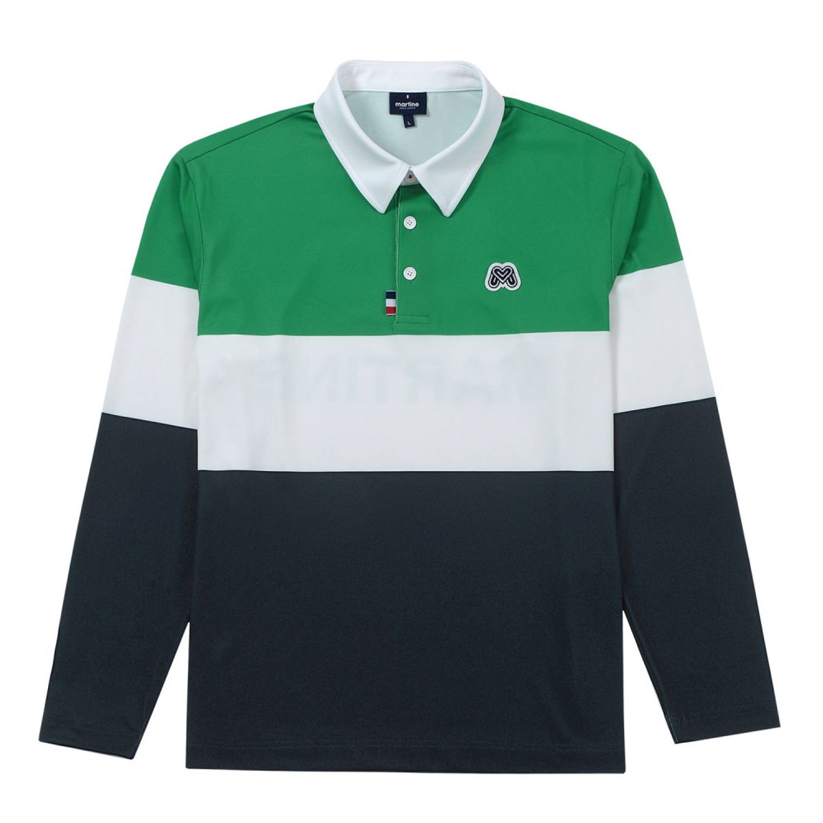 마틴골프(MARTINE GOLF) Martine Club Color Block Polo Shirts_Green (Men)