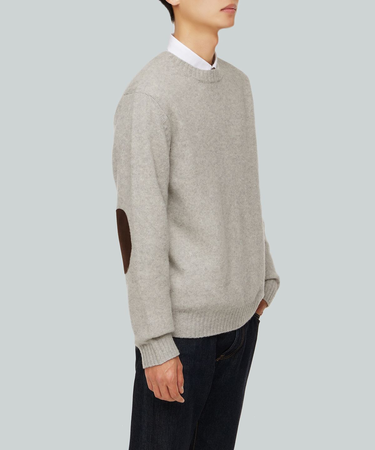 브룩스 브라더스(BROOKS BROTHERS) shetland wool 100% crewneck sweater elbow patch ver 4color