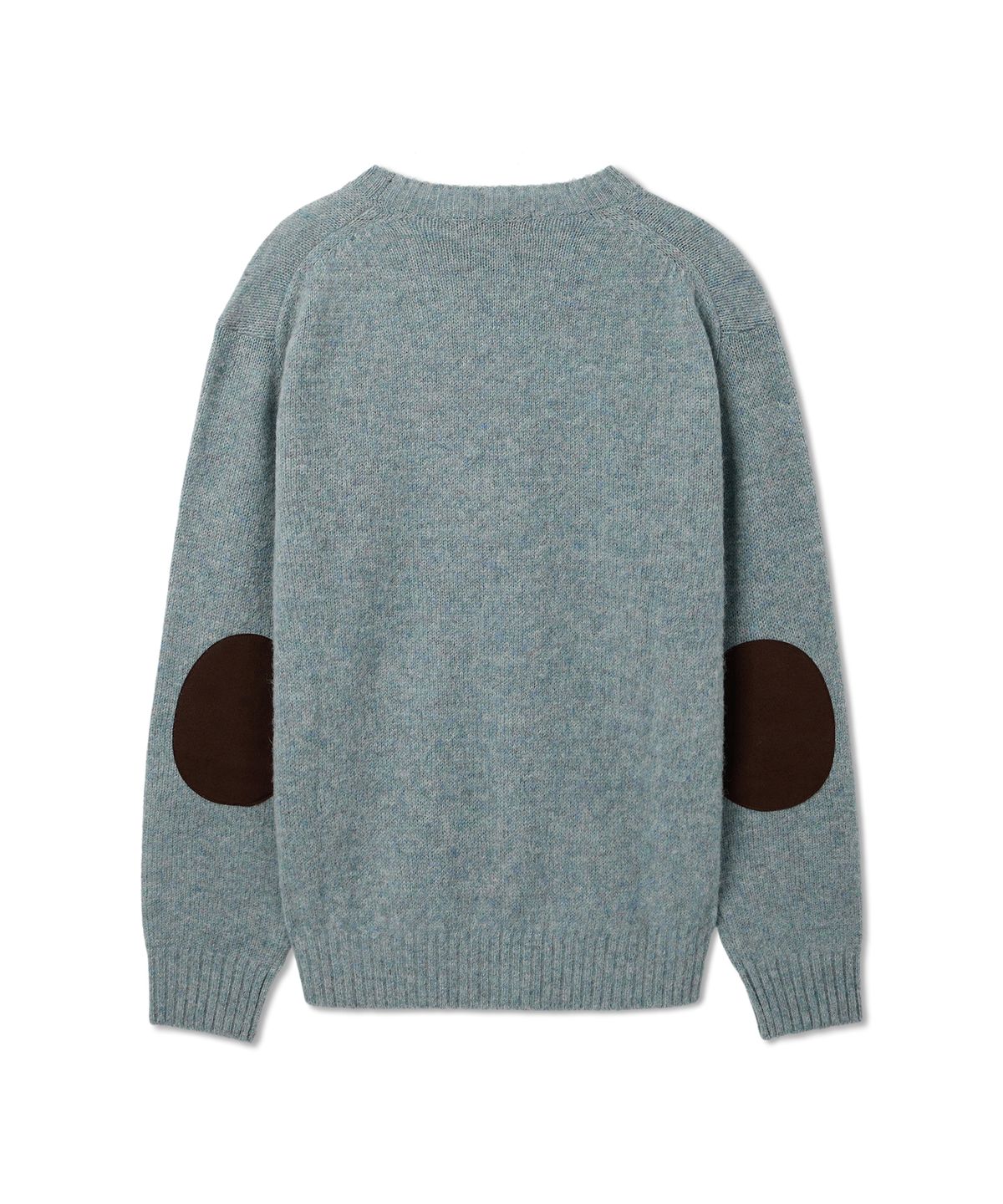 브룩스 브라더스(BROOKS BROTHERS) shetland wool 100% crewneck sweater elbow patch ver 4color