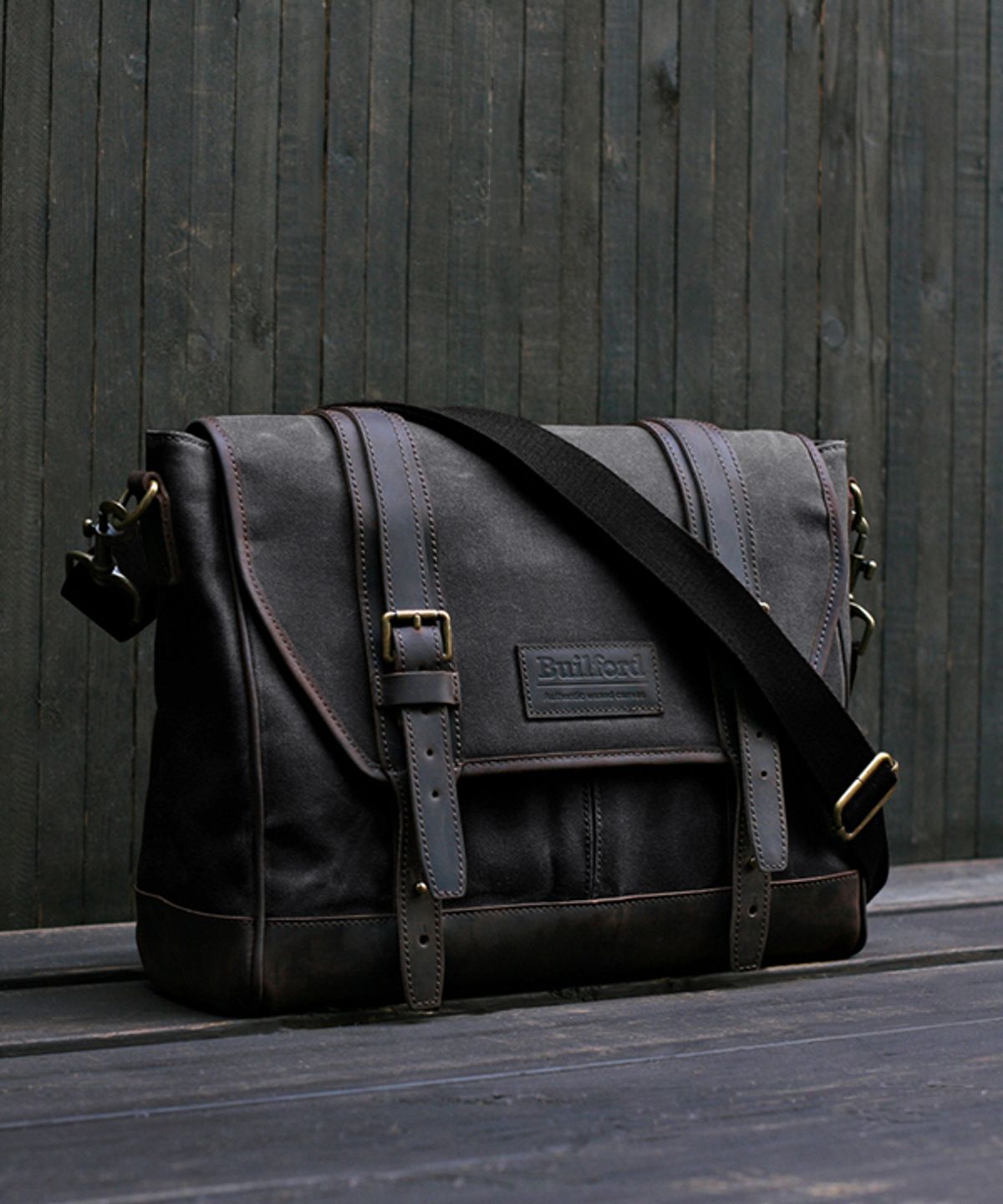 빌포드(BUILFORD) 보헤미안 메신저백 마론그레이(Marron Grey)