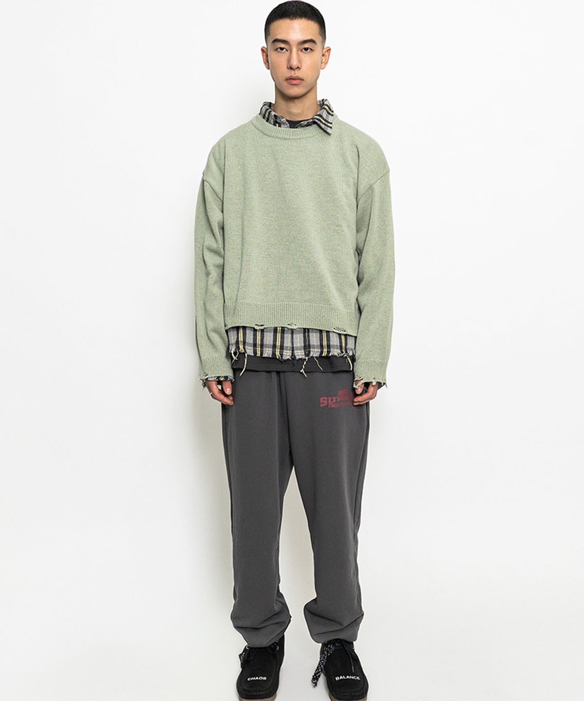 선데이후르츠마켓(SUNDAY FRUIT MARKET) FARM WORKER SWEATER  MINT