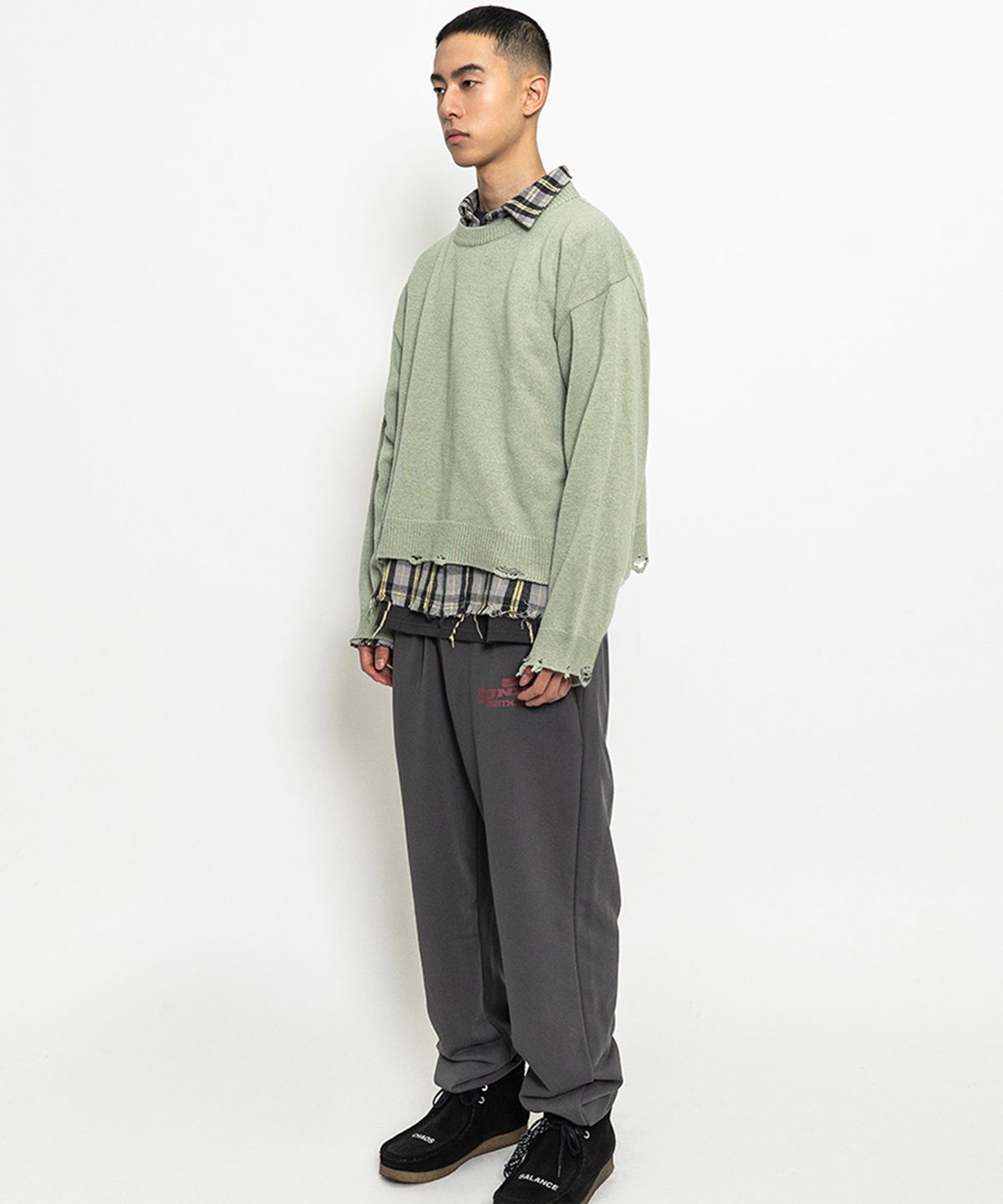 선데이후르츠마켓(SUNDAY FRUIT MARKET) FARM WORKER SWEATER  MINT