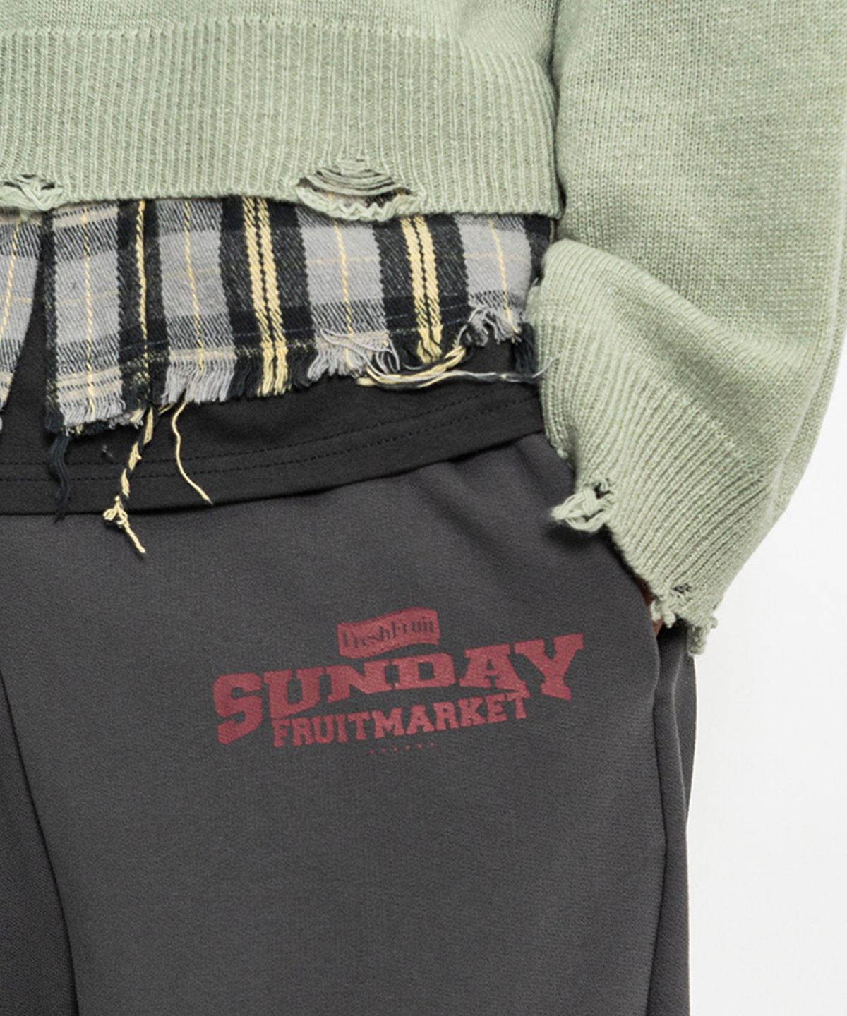 선데이후르츠마켓(SUNDAY FRUIT MARKET) FARM WORKER SWEATER  MINT