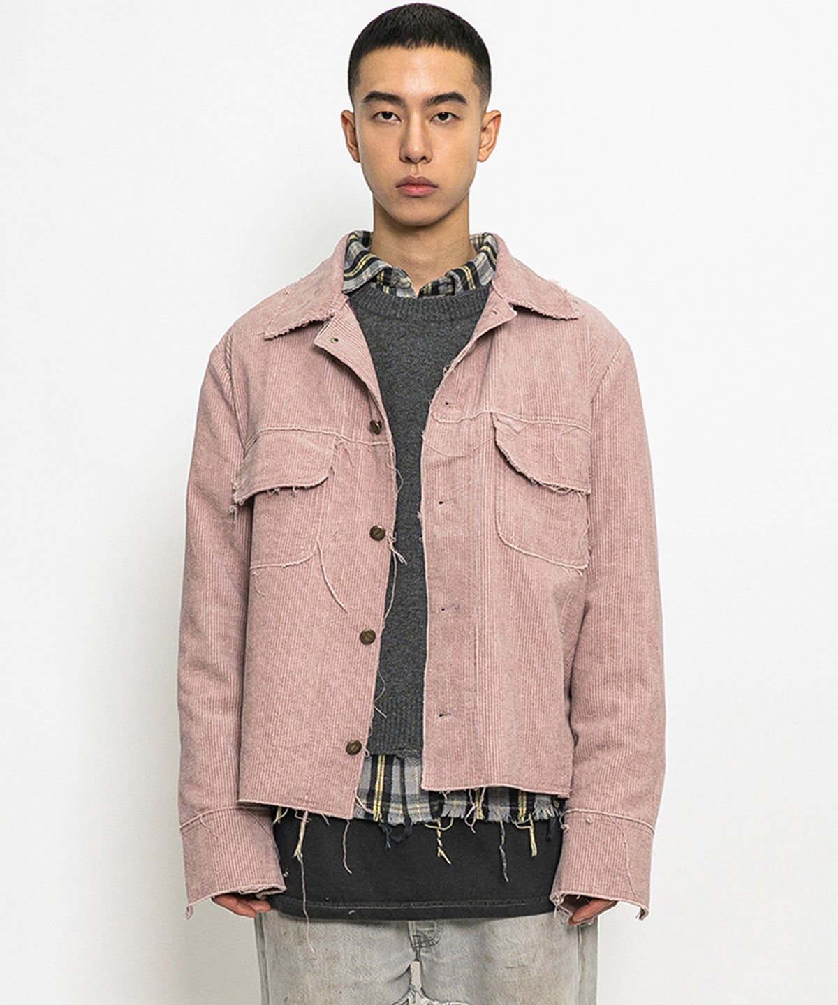 선데이후르츠마켓(SUNDAY FRUIT MARKET) FARM CORDUROY JACKET  CHARCOAL